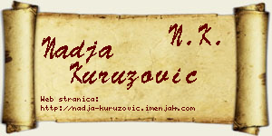 Nadja Kuruzović vizit kartica